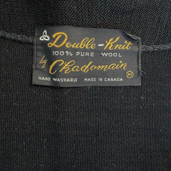 Vintage Light Black Wool Cardigan - Picture 3 of 6